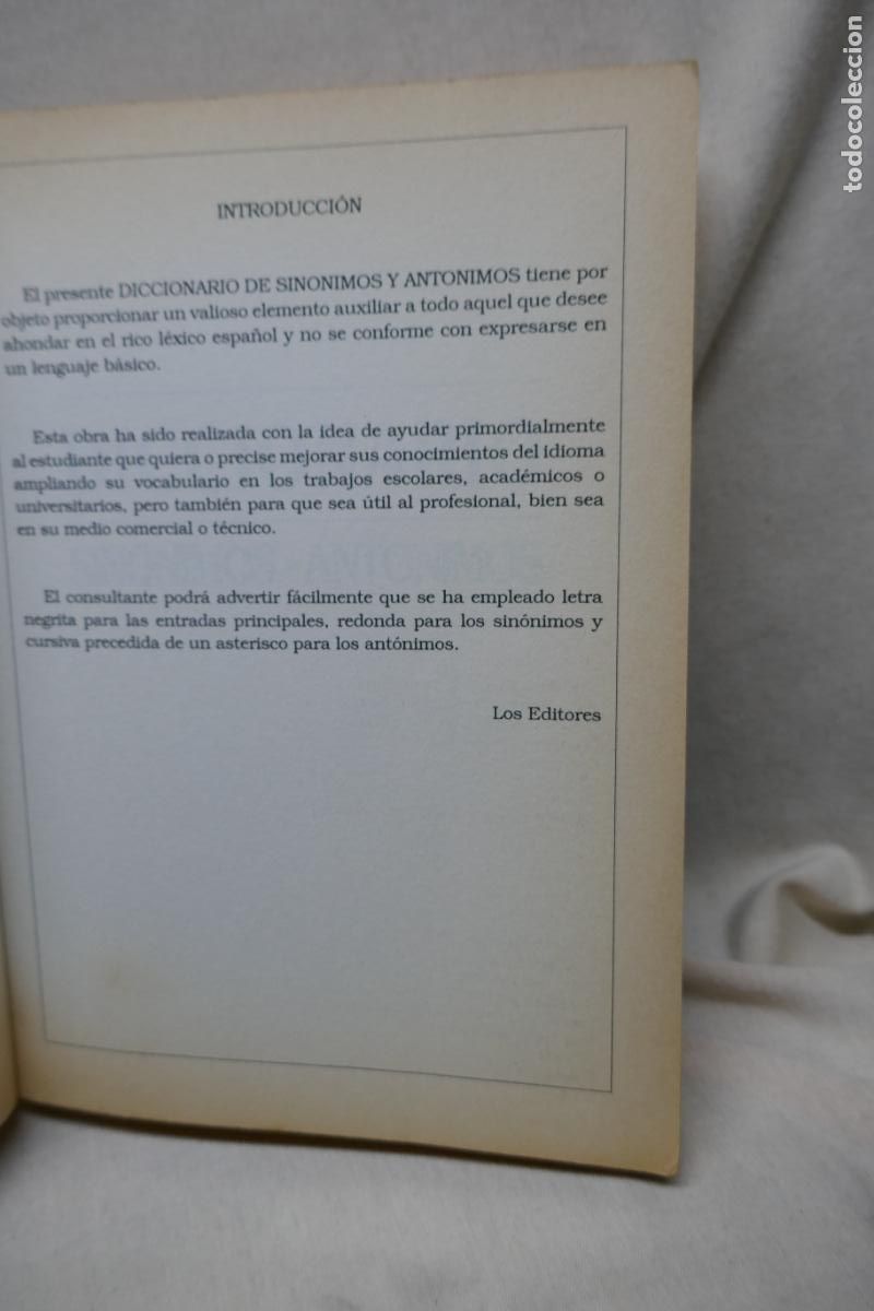 Diccionarios de segunda mano: Diccionario sin&oacute;nimos, ant&oacute;nimos - Foto 8