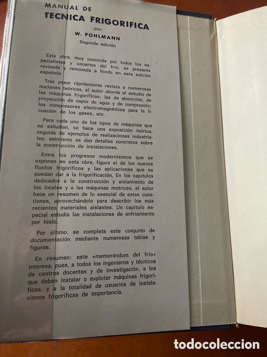 Diccionarios de segunda mano: Manual de T&eacute;cnica Frigor&iacute;fica - Foto 2