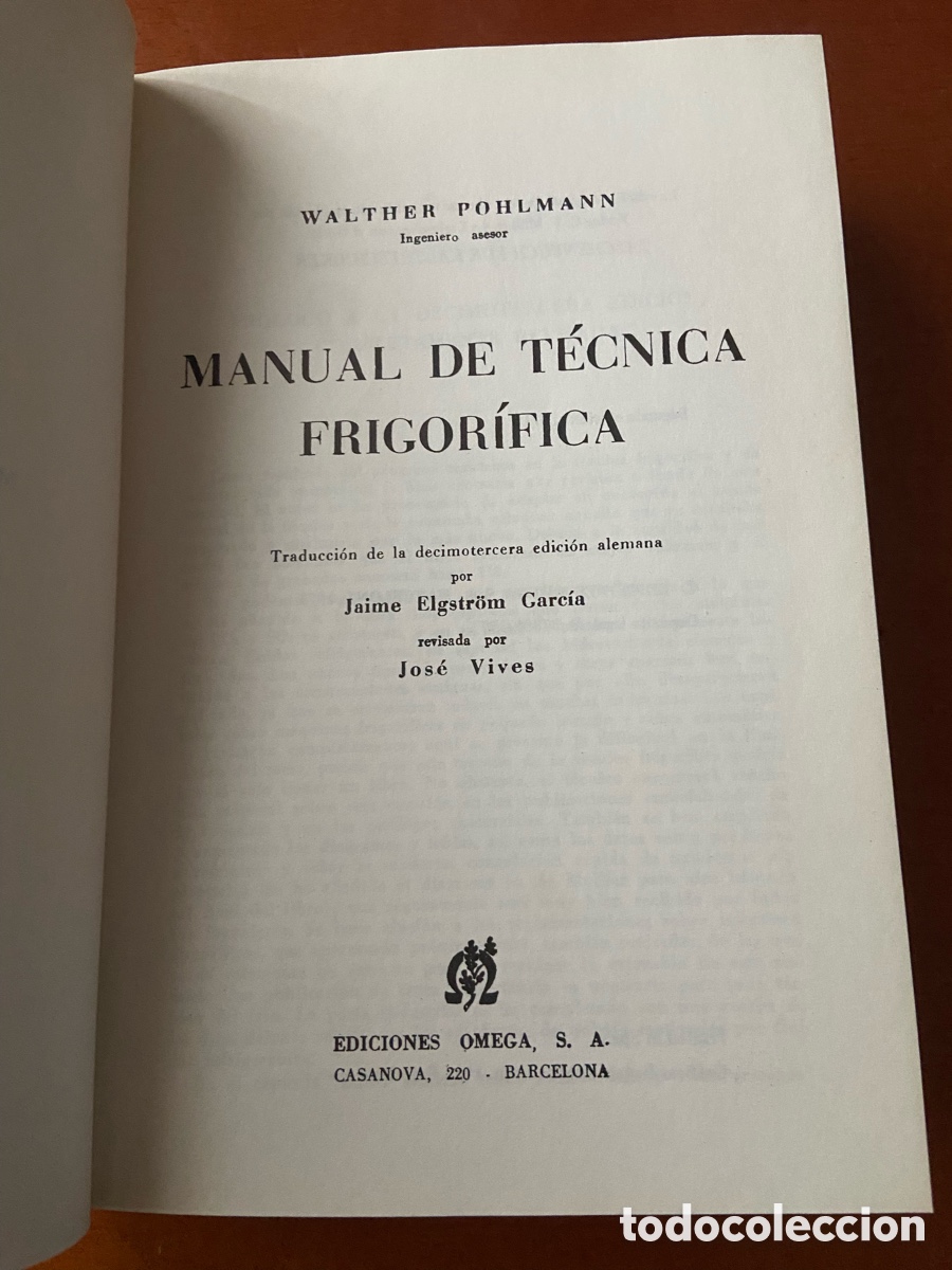 Diccionarios de segunda mano: Manual de T&eacute;cnica Frigor&iacute;fica - Foto 3