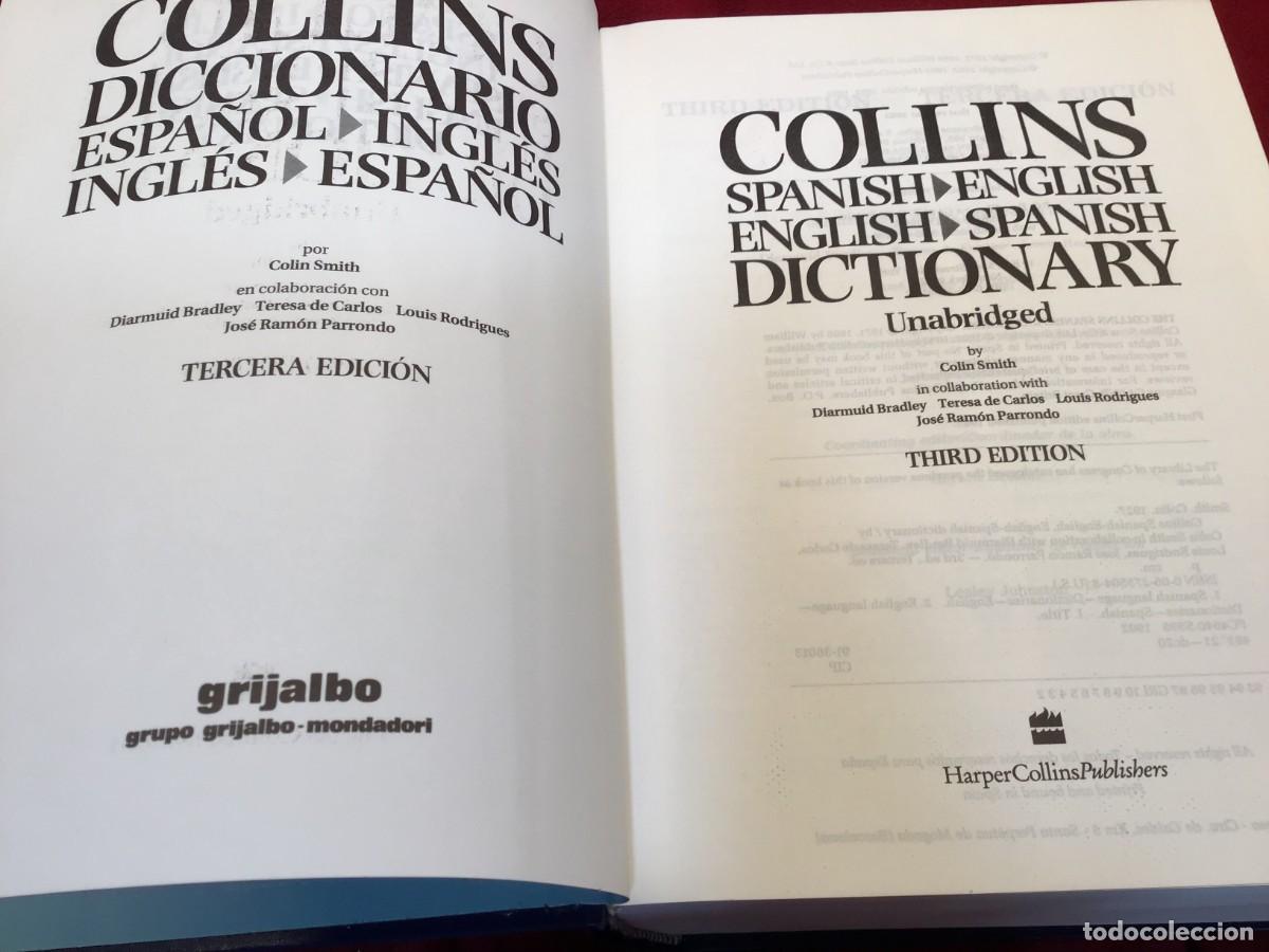 Diccionarios de segunda mano: COLLINS DICCIONARIO INGL&Eacute;S - Foto 2