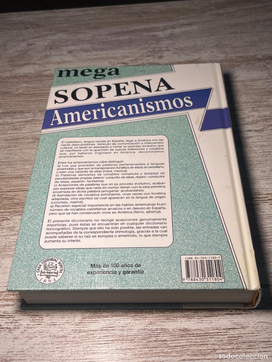 Diccionarios de segunda mano: Libro Mega Sopena Americanismos | 2002 - Foto 2