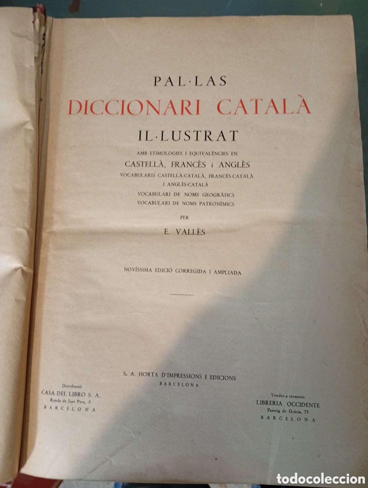 Diccionarios de segunda mano: Diccionario CATALA il.lustrat - Foto 2