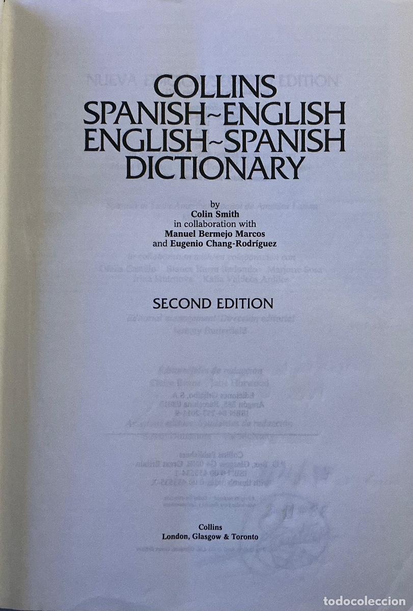 Diccionarios de segunda mano: DICCIONARIO COLLINS INGL&Eacute;S - Foto 2