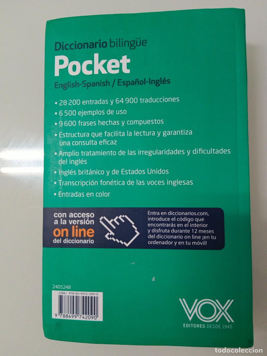 Diccionarios de segunda mano: DICCIONARIO BILINGUE POCKET (espa&ntilde;ol-ingl&eacute;s) - Foto 3