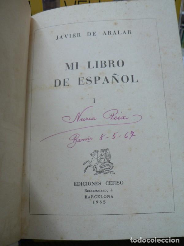 Diccionarios de segunda mano: Mi libro de espa&ntilde;ol - Javier de Aralar - Cefiso - 1965, 5&ordf; ed. - Foto 3