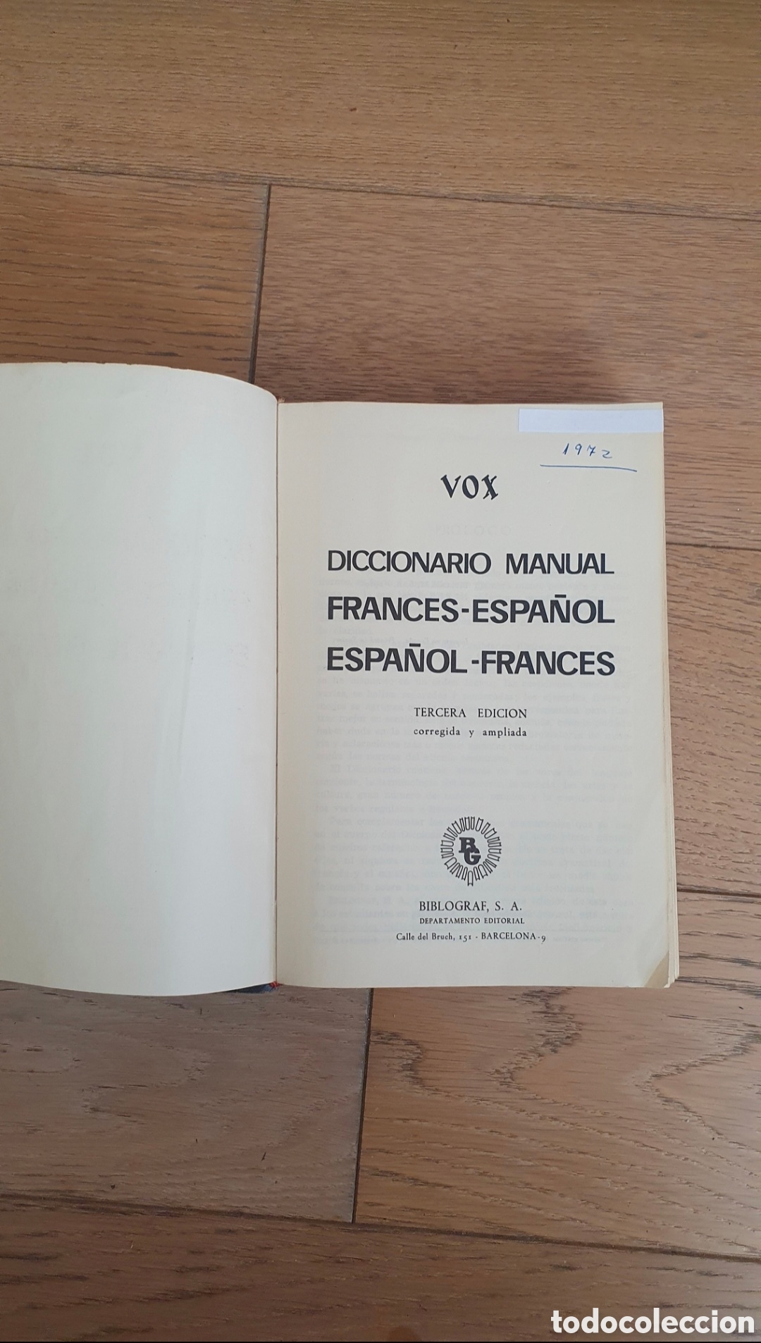 Diccionarios de segunda mano: Diccionario manual de franc&eacute;s y espa&ntilde;ol - Foto 7