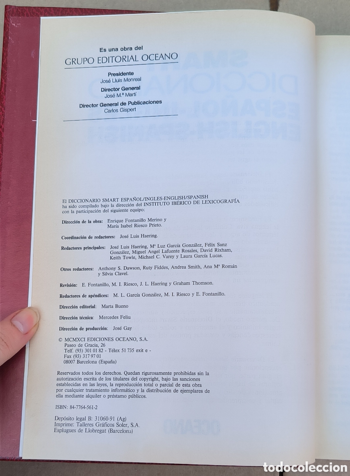 Diccionarios de segunda mano: Diccionario ingl&eacute;s espa&ntilde;ol Smart - Foto 3