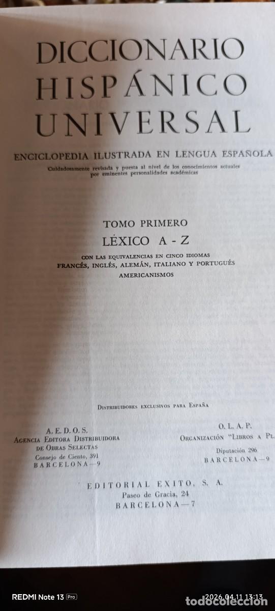 Diccionarios de segunda mano: DICCIONARIO HISPANICO UNIVERSAL - Foto 5