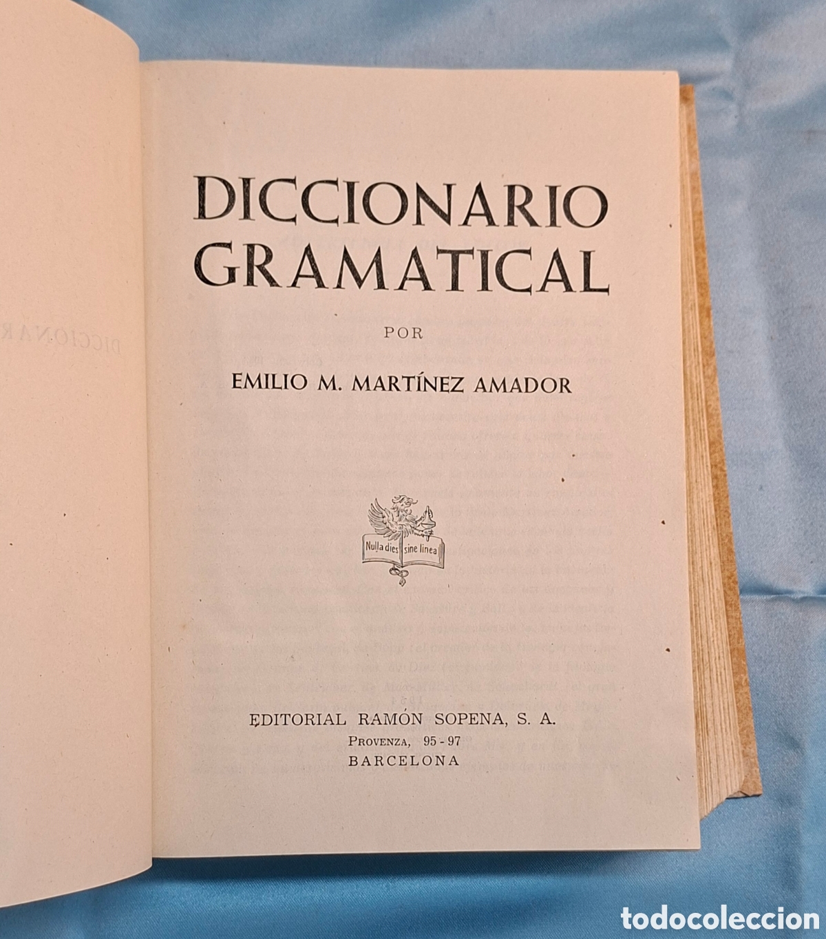 Diccionarios de segunda mano: Diccionario Gramatical Emilio M. Mart&iacute;nez Amador