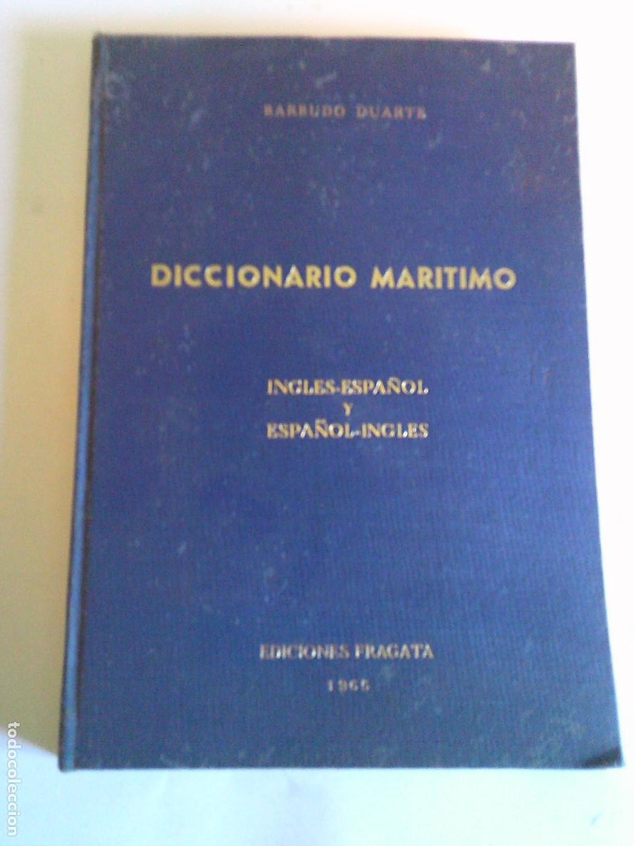 Diccionarios de segunda mano: Diccionario maritimo Barbudo Duarte