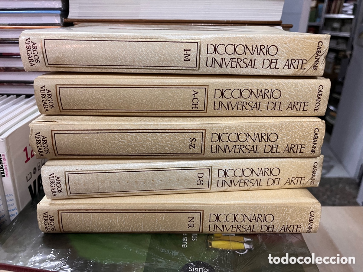 Diccionarios de segunda mano: Diccionario Universal del Arte. 5 Tomos. Argos-Vergara. Pierre Cabanne. completo