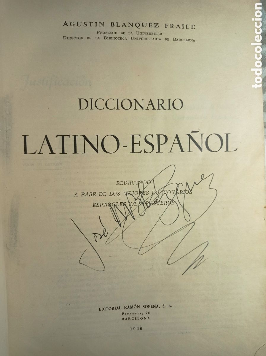 Diccionarios de segunda mano: DICCIONARIO BL&Aacute;NQUEZ FRAILE DE LAT&Iacute;N -ESPA&Ntilde;OL.