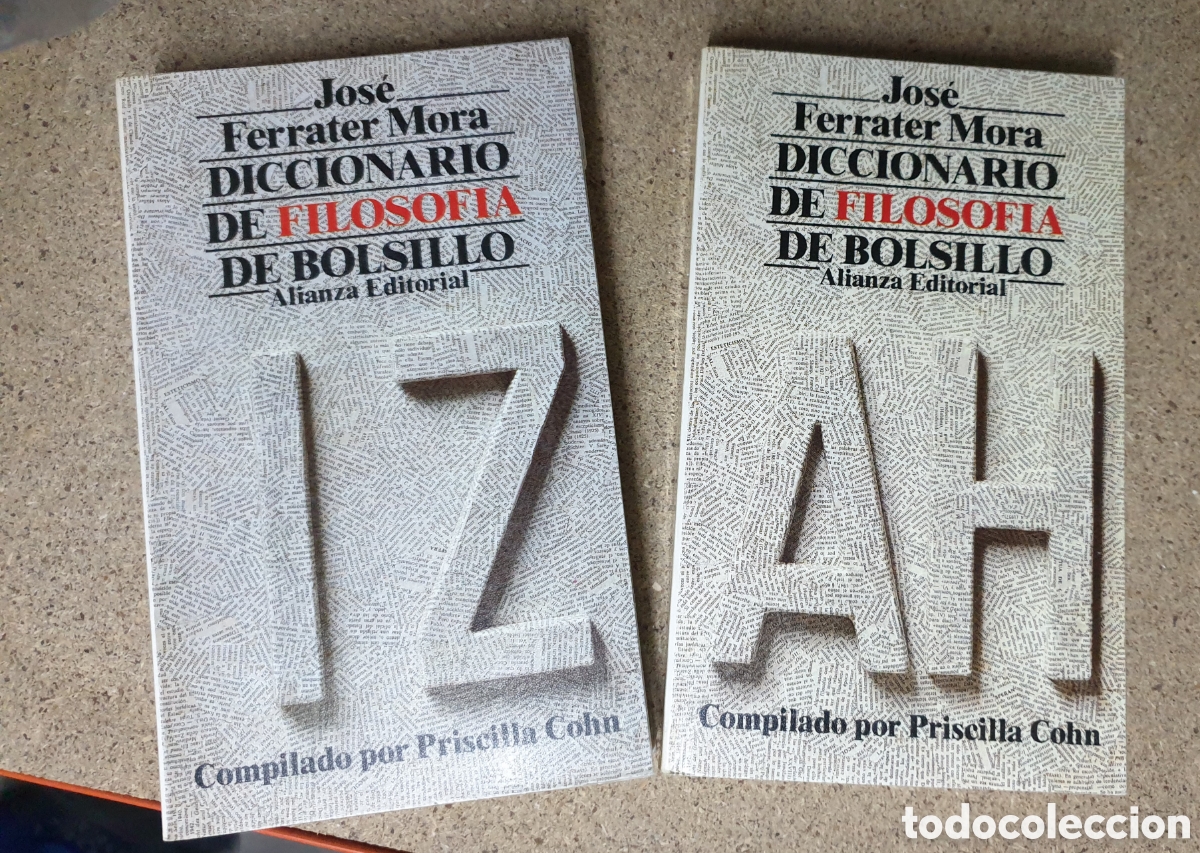 Diccionarios de segunda mano: Diccionario de filosof&iacute;a. Ferrater Mora
