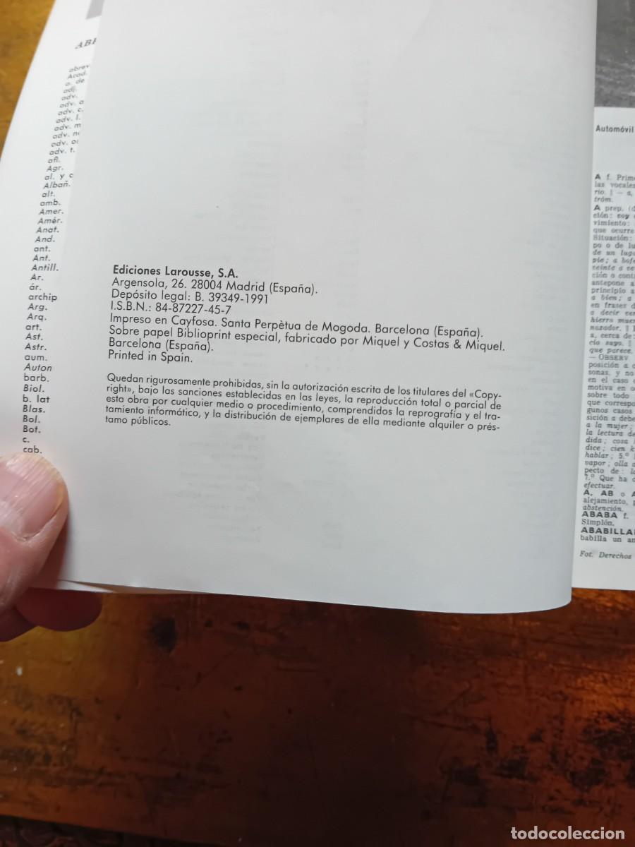 Diccionarios de segunda mano: Peque&ntilde;o Larousse ilustrado 1992 - Foto 4