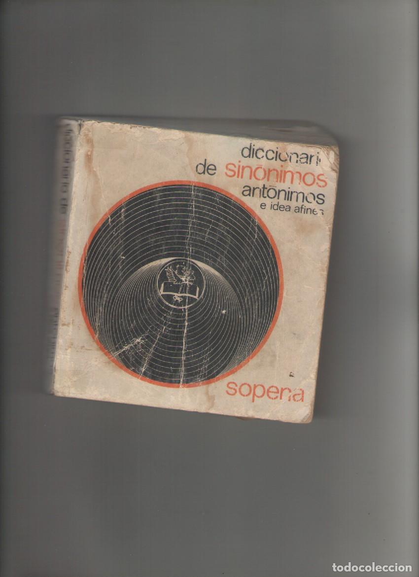 Diccionarios de segunda mano: diccionario de sinonimos y antonimos-editorial sopena-a&ntilde;o1980-paginas 421-medidas 14,5 X 14cm.