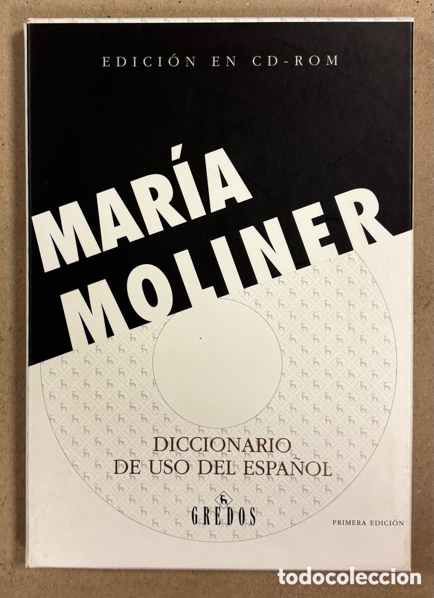 Diccionarios de segunda mano: DICCIONARIO DE USO DEL ESPA&Ntilde;OL MAR&Iacute;A MOLINER. EDICI&Oacute;N EN CD-ROM. EDITORIAL GREDOs 1996 (1&ordf; EDICI&Oacute;N