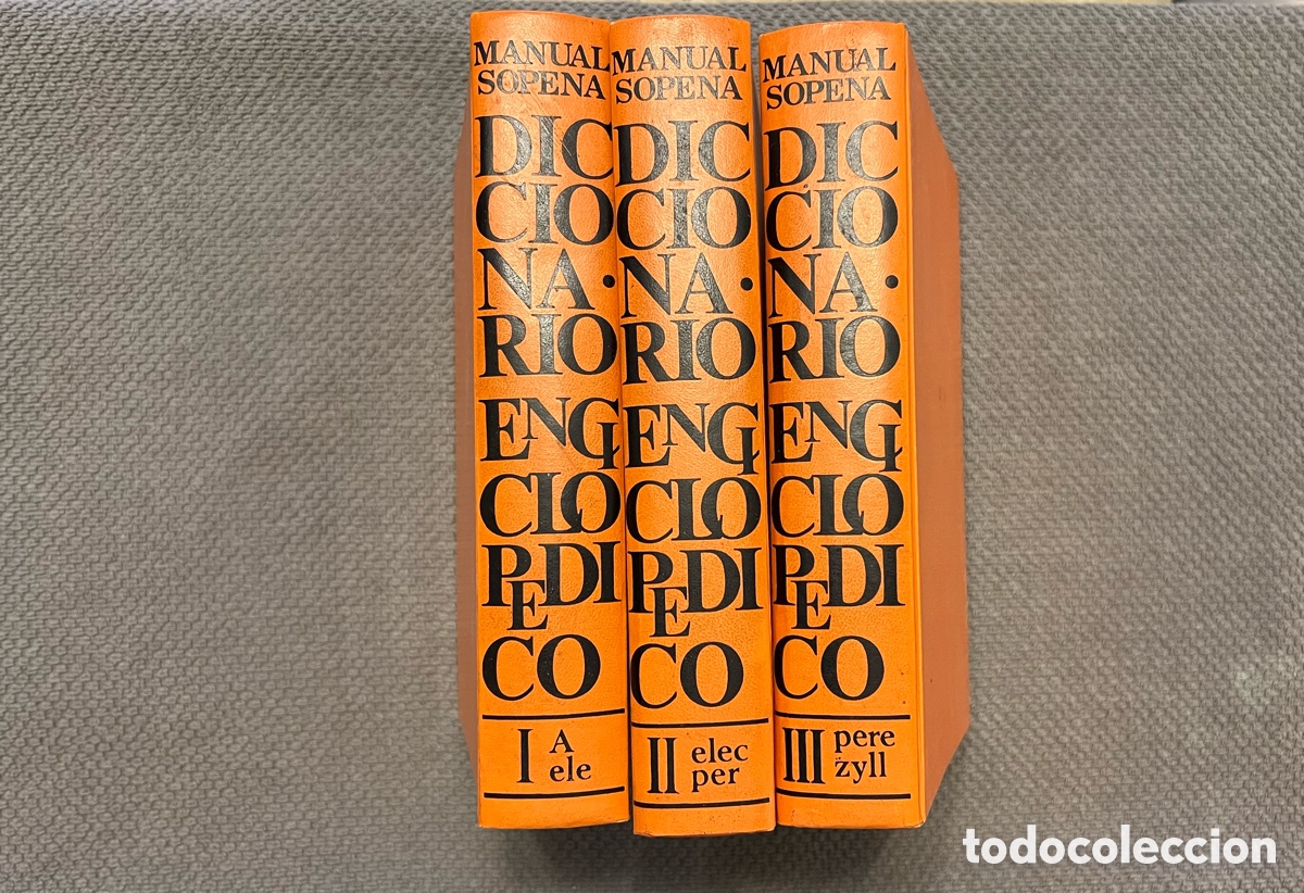 Diccionarios de segunda mano: Diccionario Manual Sopena Enciclop&eacute;dico e Ilustrado (3 tomos) Env&iacute;o certificado 10&euro;