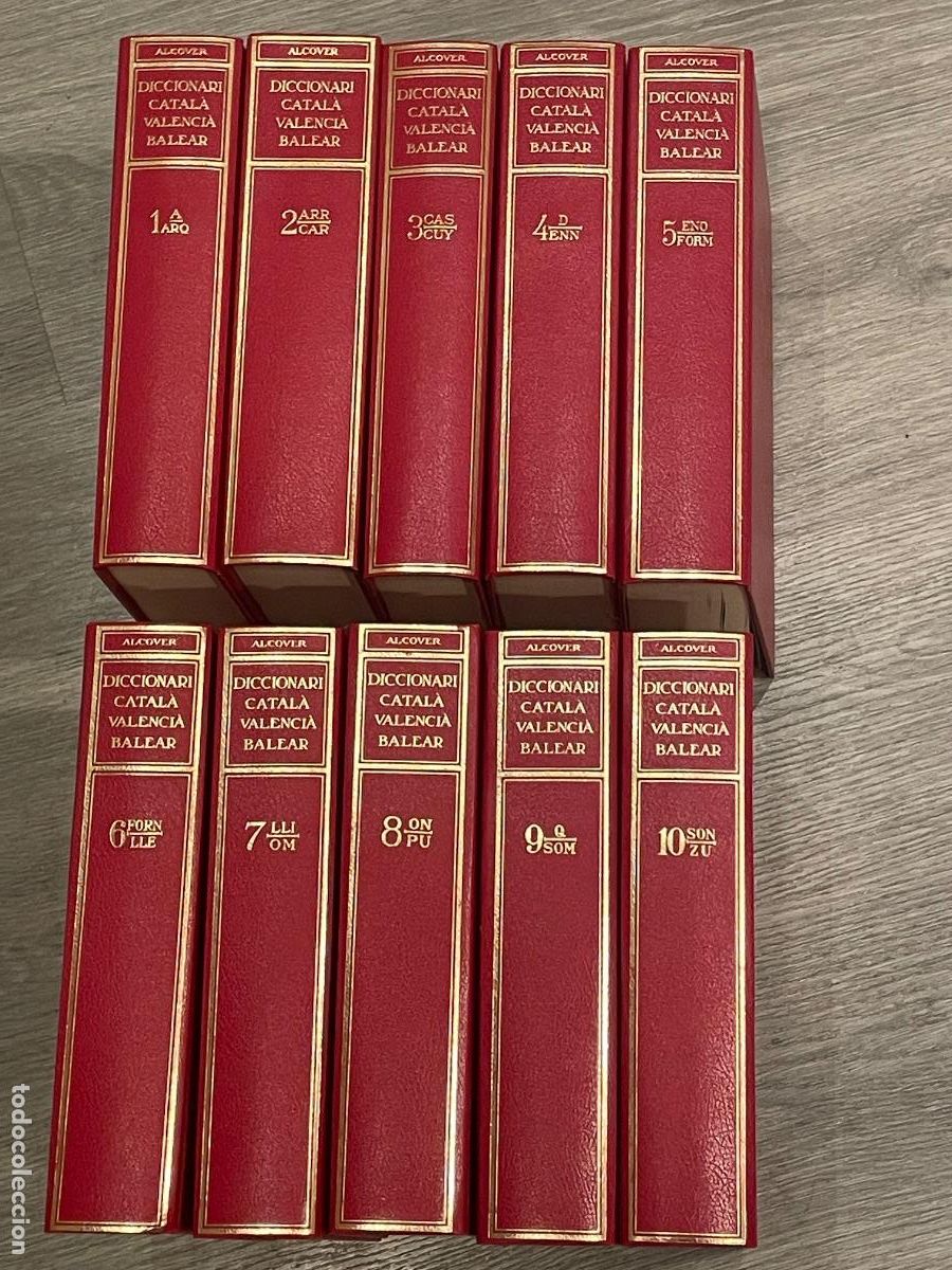 Diccionarios de segunda mano: ANTONI M&ordf; ALCOVER - DICCIONARI CATAL&Agrave; VALENCIA BALEAR - 10 VOLS COMPLET