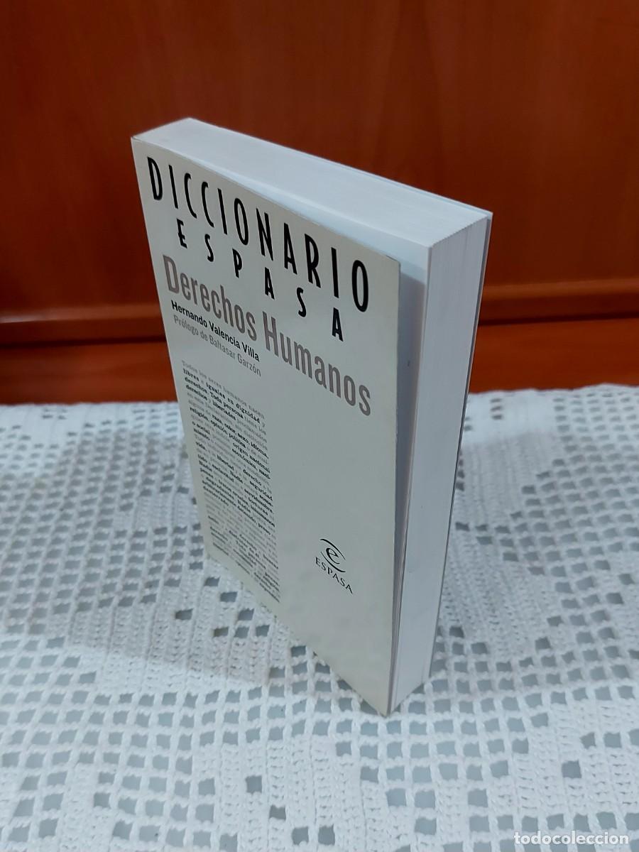 Diccionarios de segunda mano: DICCIONARIO ESPASA DERECHOS HUMANOS / HERNANDO VALENCIA VILLA