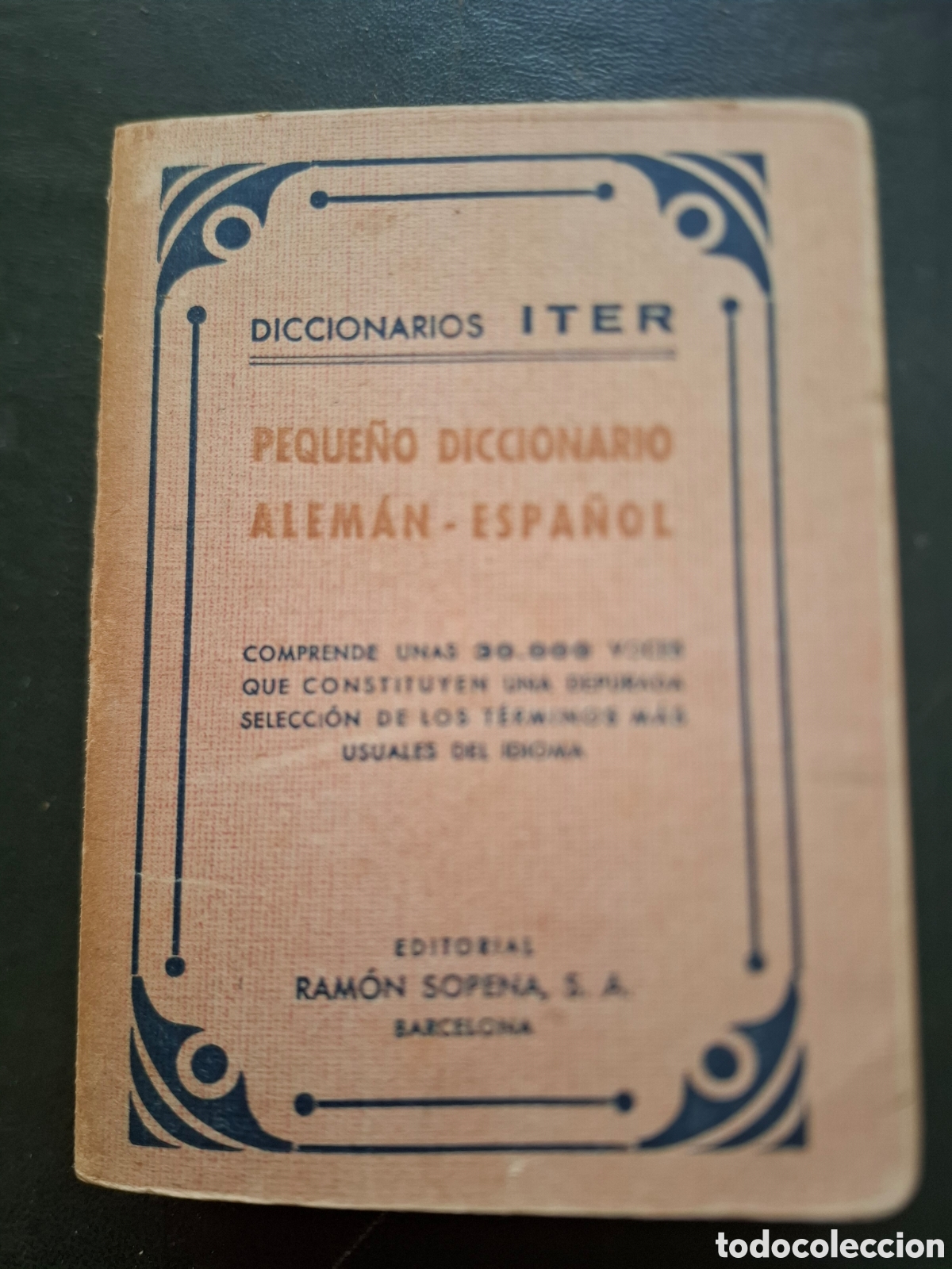 Diccionarios de segunda mano: Peque&ntilde;o diccionario aleman espa&ntilde;ol - diccionarios Iter - 1940?