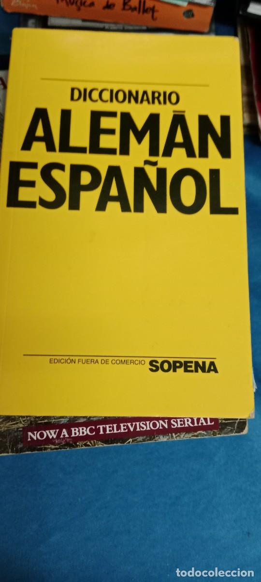 Diccionarios de segunda mano: DICCIONARIO ALEMAN ESPA&Ntilde;OL SOPENA LIBRO GG-BARR