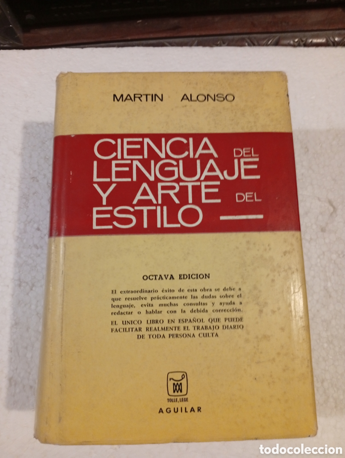 Diccionarios de segunda mano: CIENCIA DEL LENGUAJE Y ARTE DEL ESTILO. MART&Iacute;N ALONSO. 8a EDICI&Oacute;N. AGUILAR. 1967.