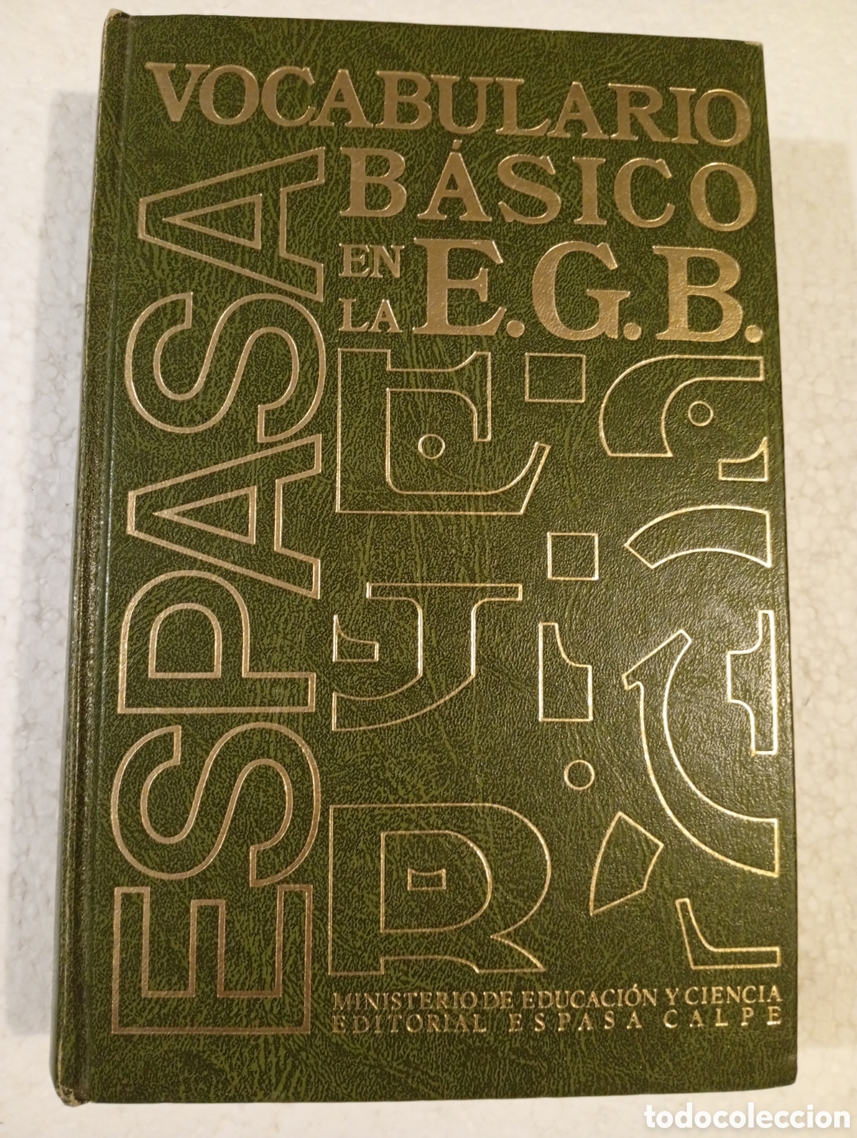 Diccionarios de segunda mano: VOCABULARIO B&Aacute;SICO EN LA E.G.B. MINISTERIO DE EDUCACI&Oacute;N Y CIENCIA. ESPASA CALPE.1989.
