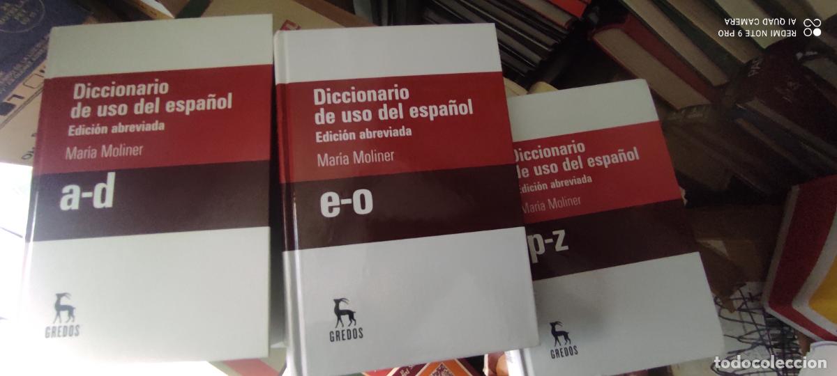 Diccionarios de segunda mano: DICCIONARIO DE USO DEL ESPA&Ntilde;OL. EDICI&Oacute;N ABREVIADA. MAR&Iacute;A MOLINER (3 TOMOS) ED. GREDOS, 2008