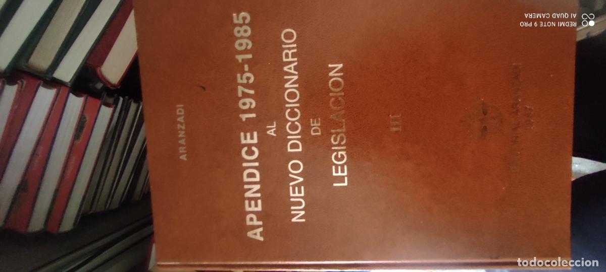 Diccionarios de segunda mano: apendice al nuevo diccionario de legislacion