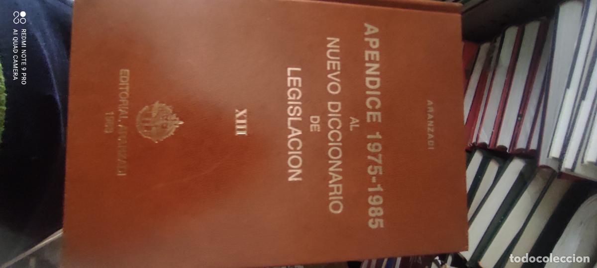 Diccionarios de segunda mano: apendice al nuevo diccionario de legislacion