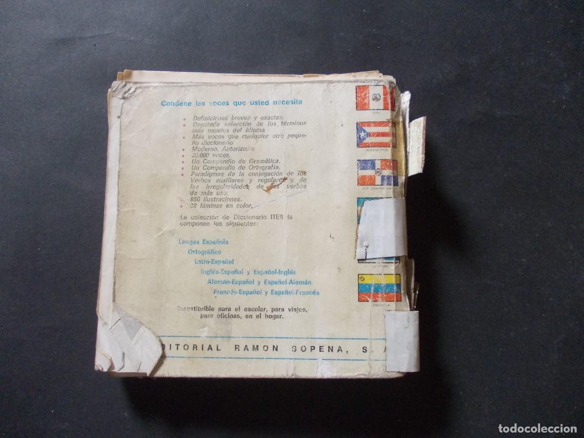 Livros em segunda m&atilde;o: Libro Diccionario Iter Ilustrado Editorial Ramon Sopena Escolar Antiguo