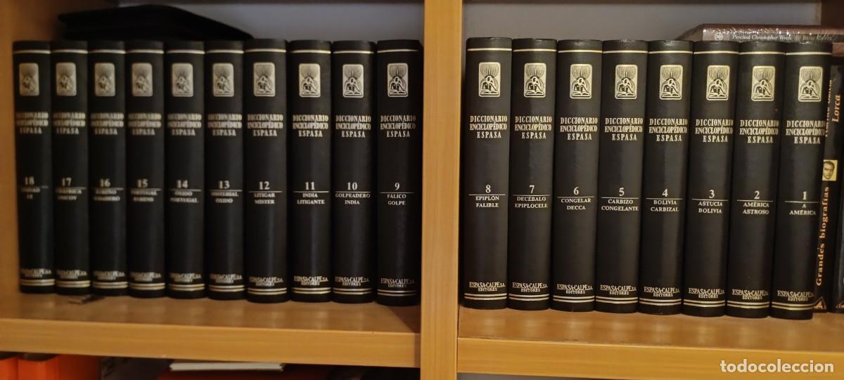 Livros em segunda m&atilde;o: ENCICLOPEDIA DICCIONARIO ENCICLOP&Eacute;DICO ESPASA CALPE, 18 TOMOS