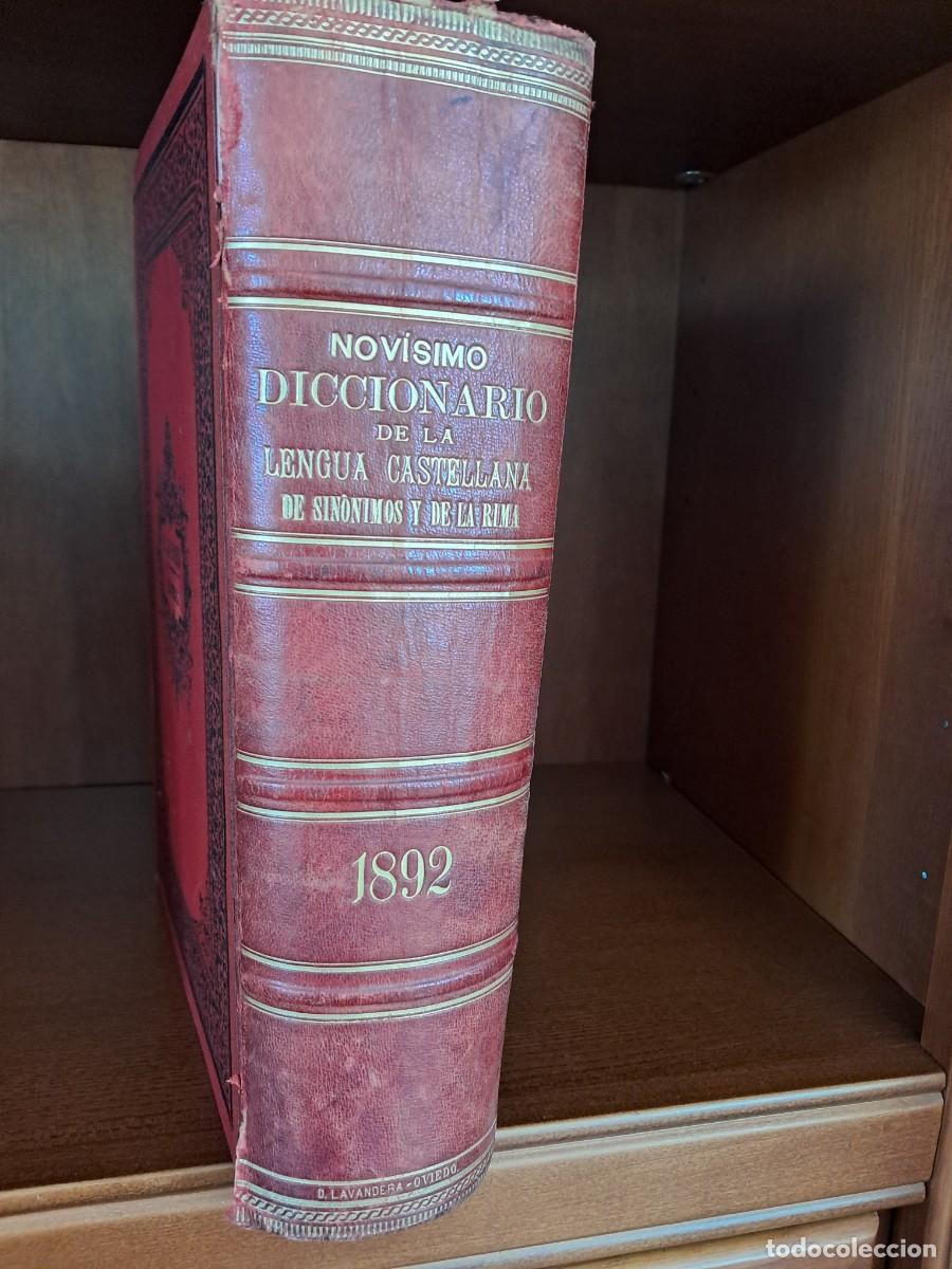 Livros em segunda m&atilde;o: NOV&Iacute;SIMO DICCIONARIO DE LA LENGUA CASTELLANA DE SIN&Oacute;NIMOS Y DE LA RIMA. 1892