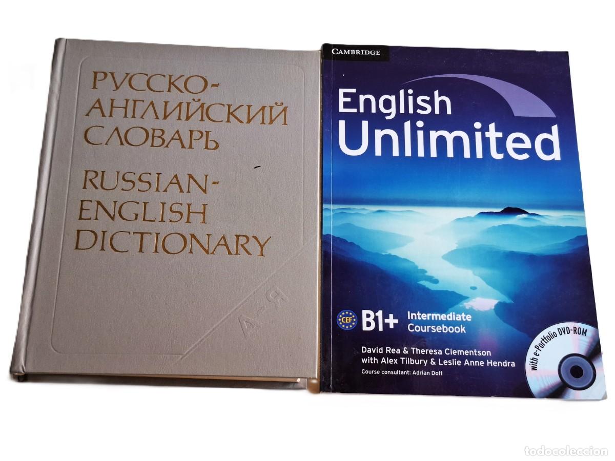 Diccionarios de segunda mano: 2 LIBROS CURSO O DICCIONARIO INGLES-RUSO