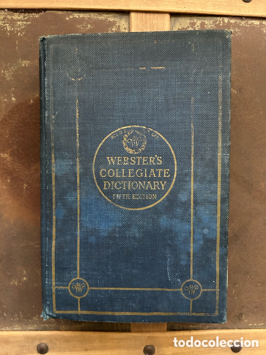 Diccionarios de segunda mano: 1937 Webster's Collegiate Dictionary - Fifth Edition (Thin Paper) - G. & C. Merriam Co.