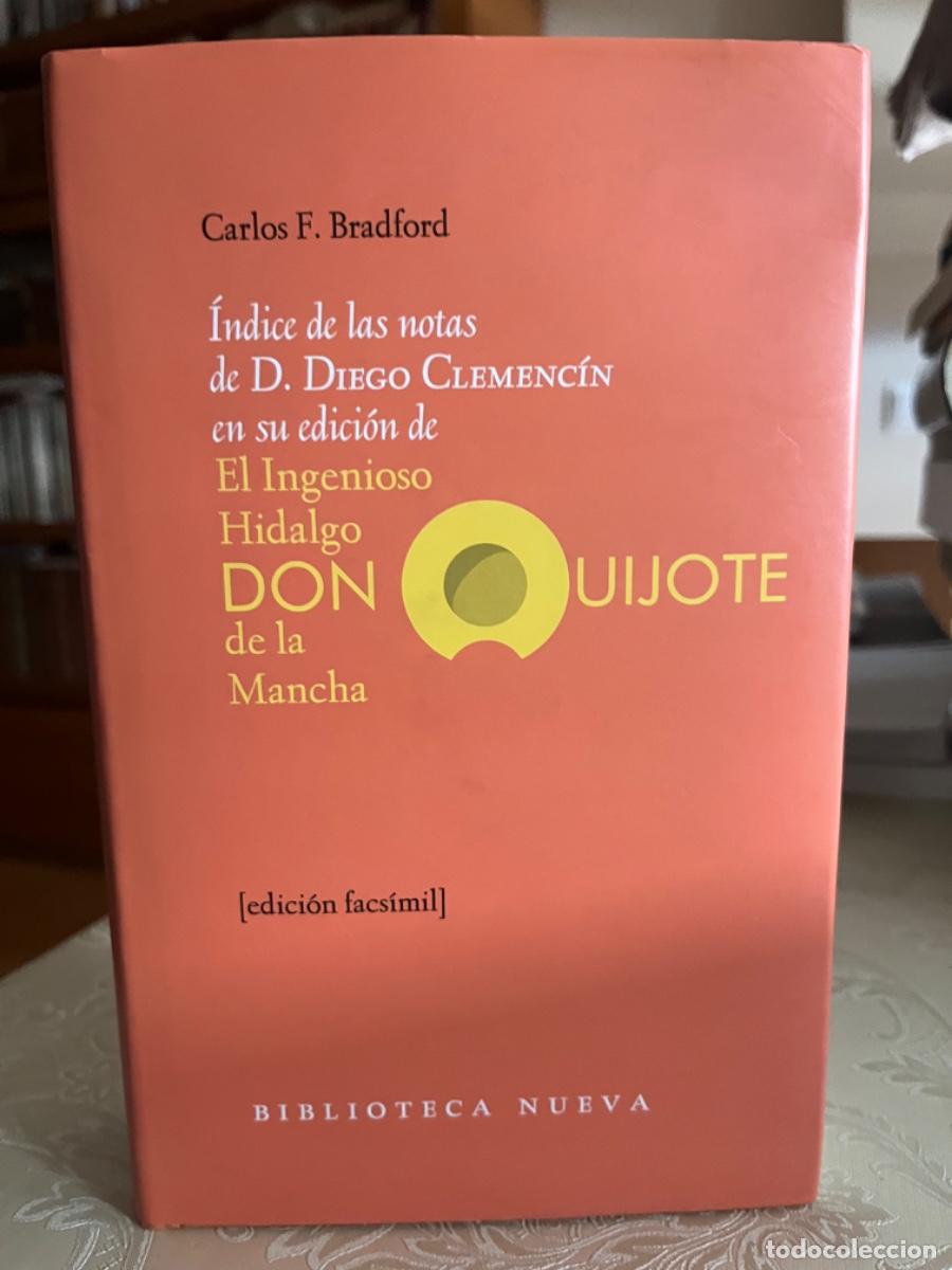 Diccionarios de segunda mano: Bradford, Carlos F.- Indice de las notas de D.Diego Clemencin a su edici&oacute;n de Don Quijote