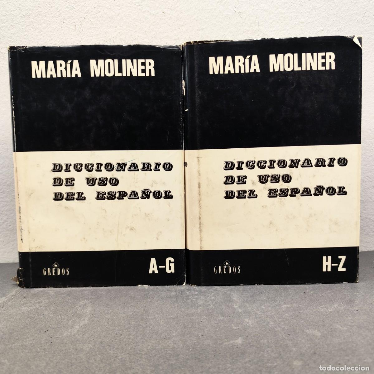 Diccionarios de segunda mano: DICCIONARIO DE USO DEL ESPA&Ntilde;OL - MAR&Iacute;A MOLINER - GREDOS - LOTE 2 TOMOS: A-G, H-Z - 1992 / 1255
