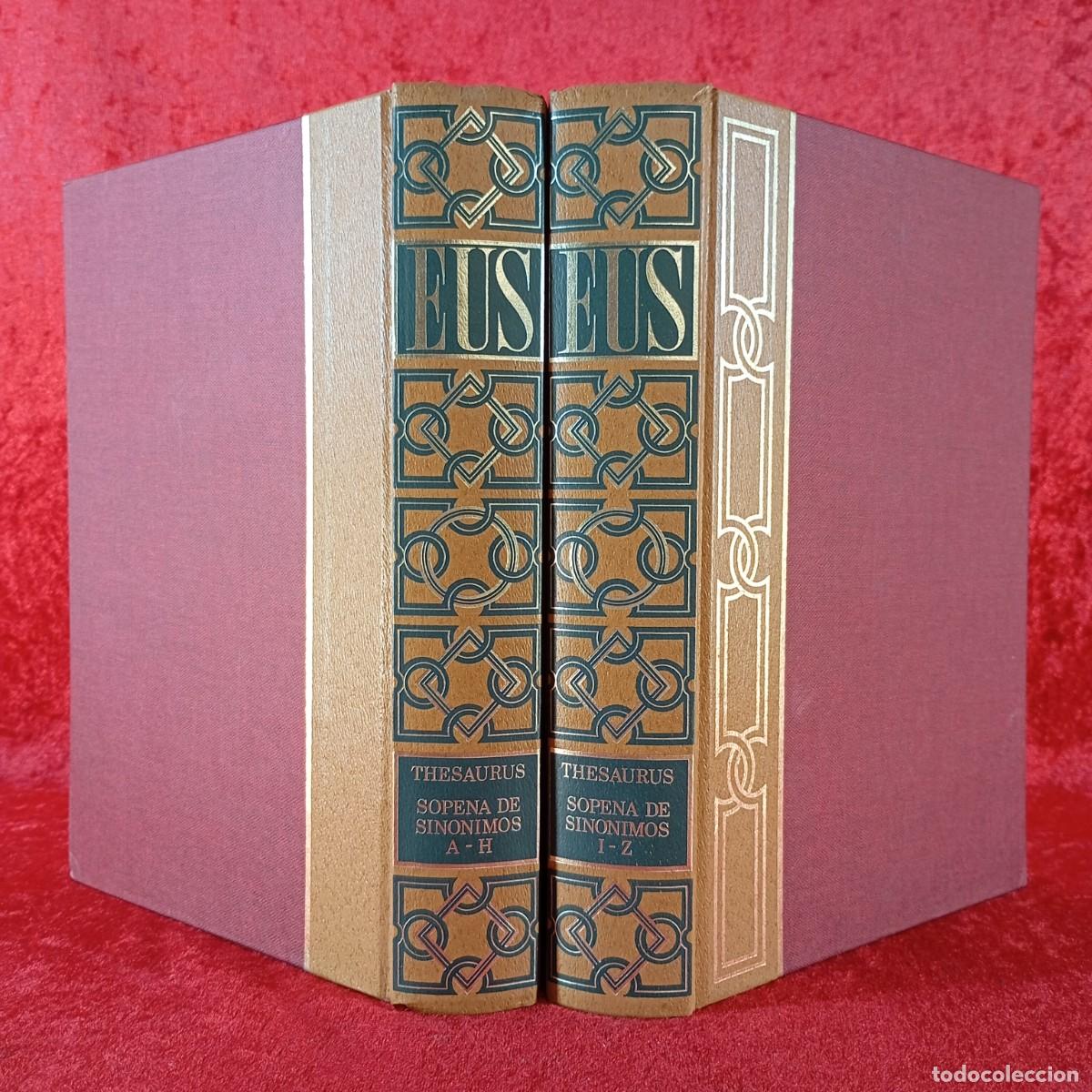 Diccionarios de segunda mano: THESAURUS - EUS - SOPENA DE SINONIMOS - GRAN DICCIONARIO - 2 VOLUMENES - RAROS / 1182