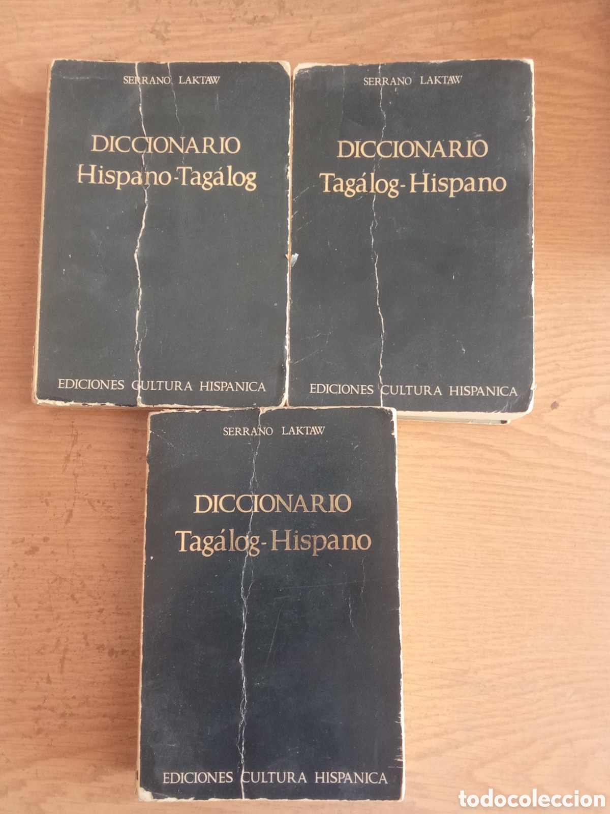 Diccionarios de segunda mano: Diccionario tag&aacute;log-hispano.Tres vol&uacute;menes.