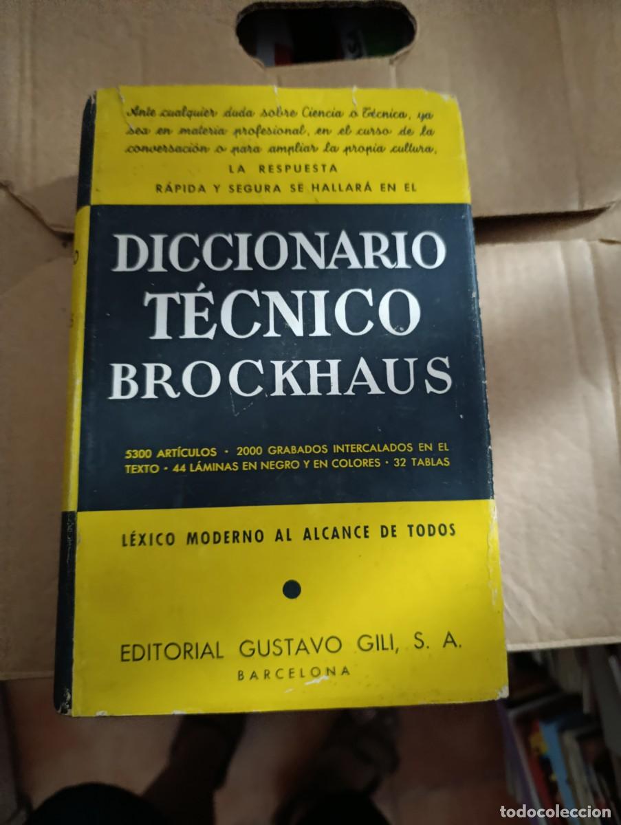 Diccionarios de segunda mano: DICCIONARIO T&Eacute;CNICO BROCKHAUS. C18L