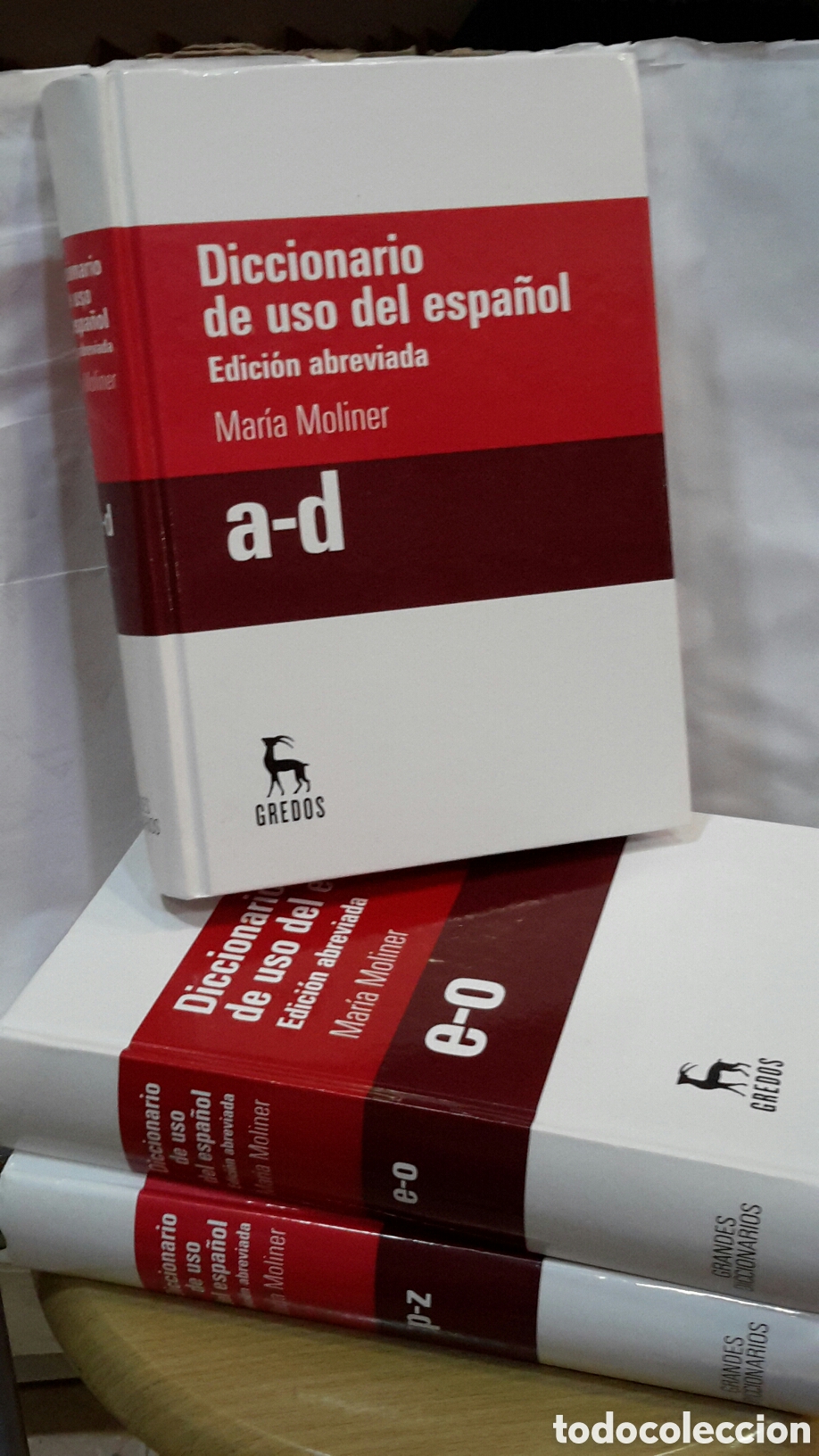 Diccionarios de segunda mano: Diccionario de uso del espa&ntilde;ol (Edici&oacute;n abreviada) - Mar&iacute;a Moliner - Tres Volumenes