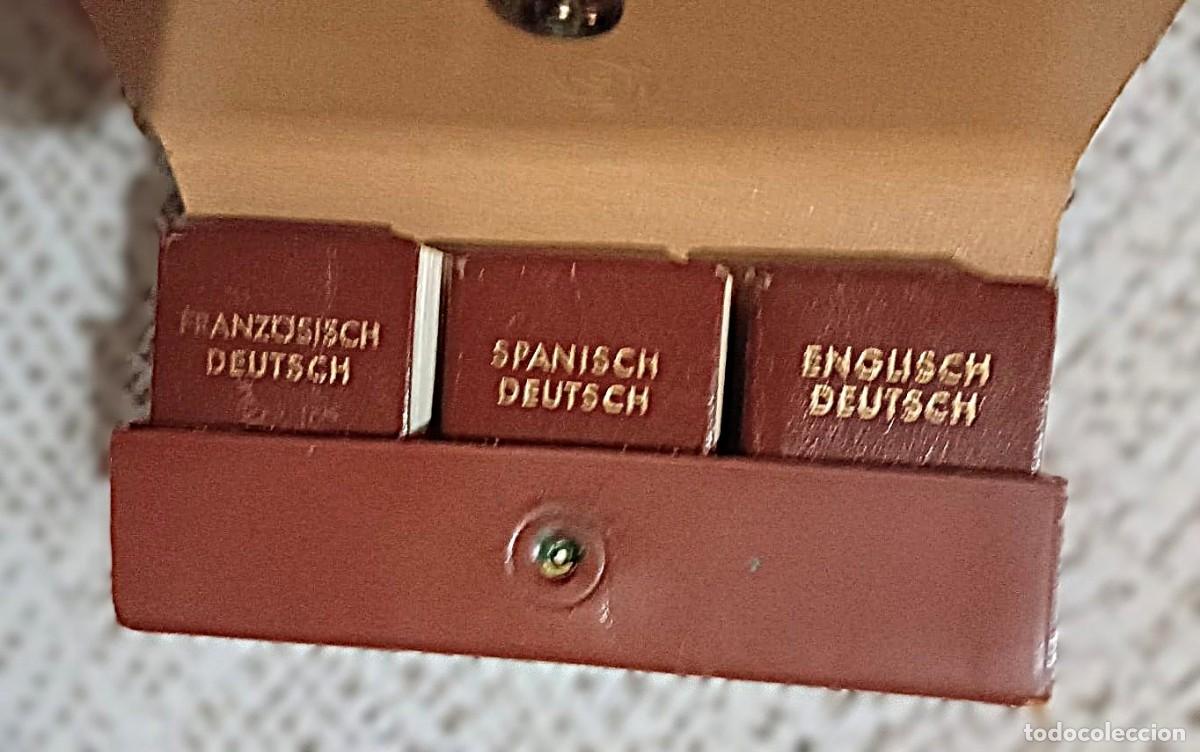Diccionarios de segunda mano: Diccionario Lilliput: 3 diccionarios en miniatura en su estuche. S&oacute;lo 5 cm!!!