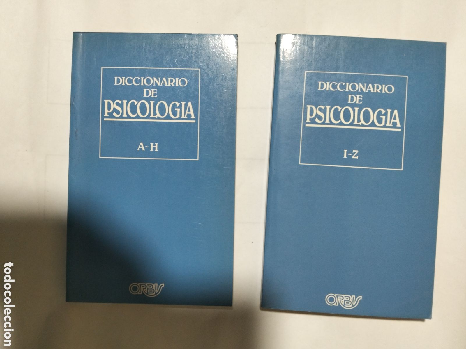Diccionarios de segunda mano: Diccionario de psicolog&iacute;a. A-h i-z orbis dos vol&uacute;menes