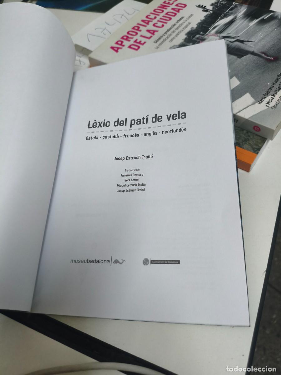 Diccionarios de segunda mano: L&egrave;xic del pat&iacute; de vela. Josep Estruch Trait&eacute;. - Foto 3
