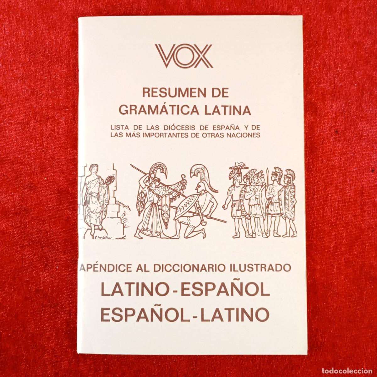 Diccionarios de segunda mano: RESUMEN DE GRAM&Aacute;TICA LATINA - VOX - AP&Eacute;DICE AL DICCIONARIO ILUSTRADO LATINO-ESPA&Ntilde;OL / 3139