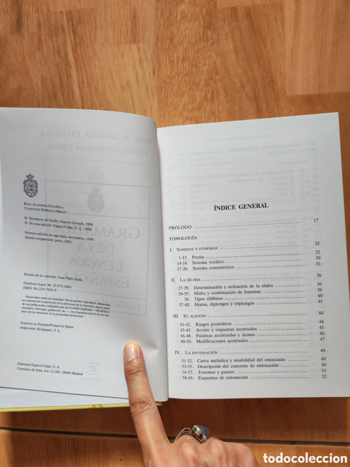 Diccionarios de segunda mano: Gram&aacute;tica de la lengua espa&ntilde;ola - Foto 6