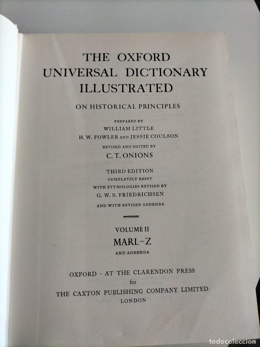 Diccionarios de segunda mano: The Oxford University Dictionary - Foto 3