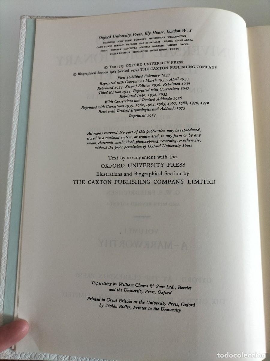 Diccionarios de segunda mano: The Oxford University Dictionary - Foto 4