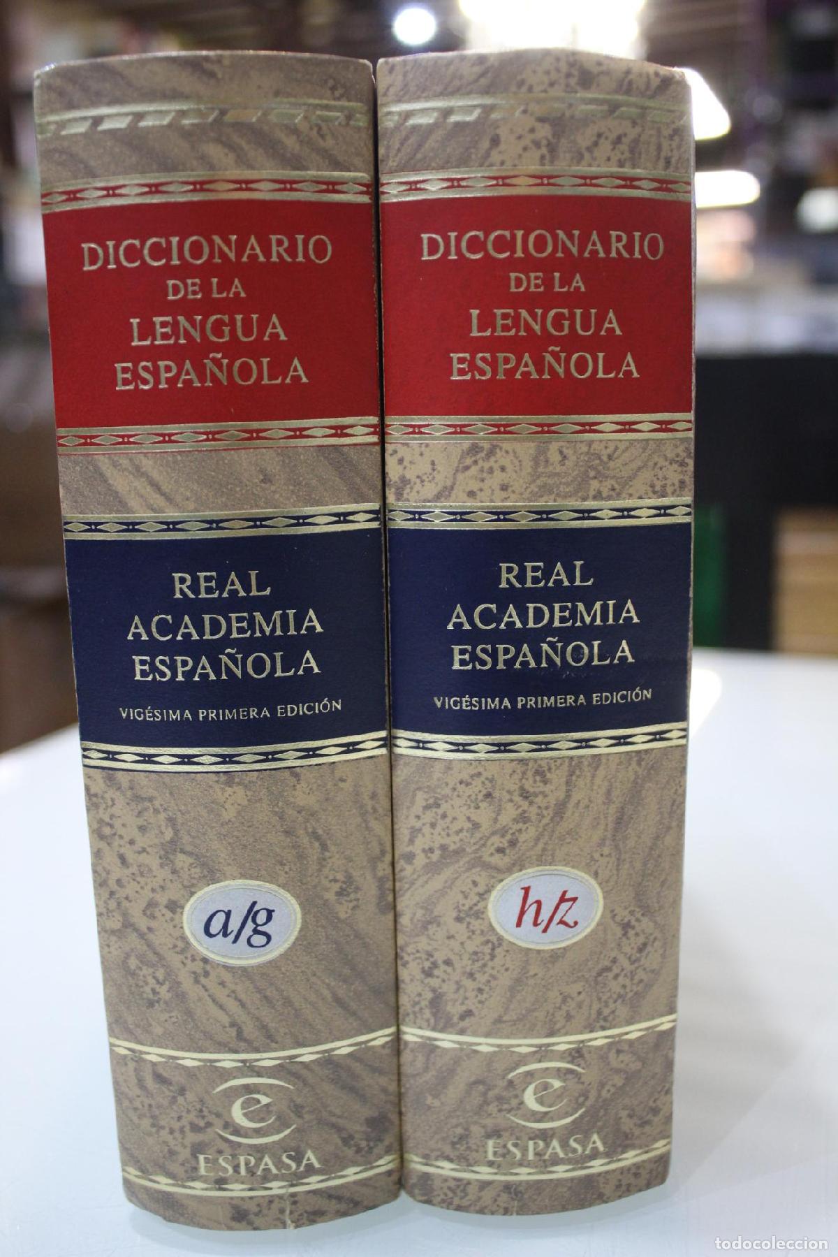 Diccionarios de segunda mano: Diccionario de la Lengua Espa&ntilde;ola. Real Academia Espa&ntilde;ola. Vig&eacute;sima Primera Edici&oacute;n.- Dos Tomos. - R