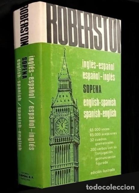 Diccionarios de segunda mano: �F914 - DICCIONARIO INGLES - ESPA&Ntilde;OL / ESPA&Ntilde;OL - INGLES. ILUSTRADO. ROBERSTON. EDITORIAL SOPENA.
